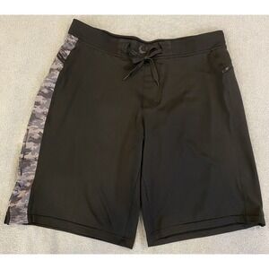 Hylete Men's Black Athletic Crossfit Shorts Size Large Long Gym Training